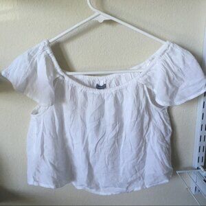 Arie White Petals sleeves shirts